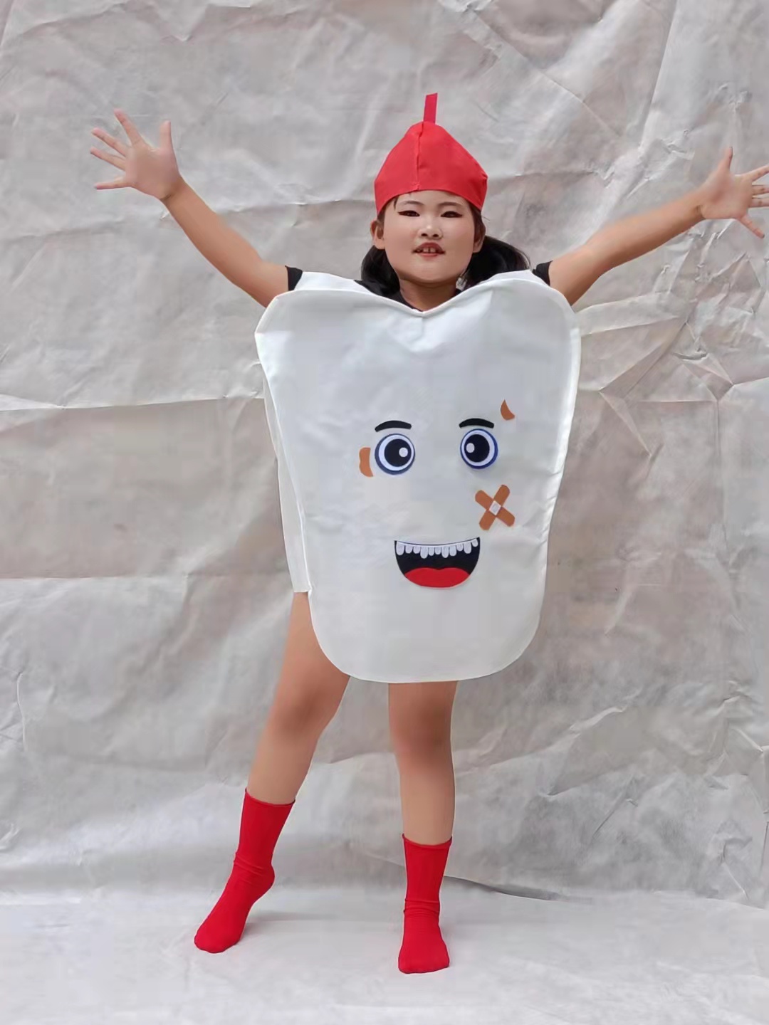 儿童牙细菌大战演出服幼儿园情景剧病毒表演服装牙齿蚜虫牙刷道具