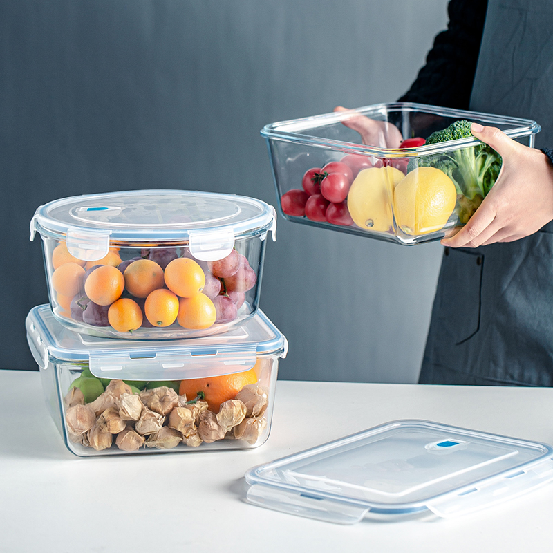 seal up Crisper Super large Toughened glass Refrigerator storage box With cover capacity Storage box kitchen storage boxin the Tableware , Fresh container/Fresh Containers , Crisper category - from Buy2taobao.com to provide professional Taobao agent buy service