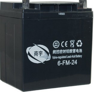 商宇蓄电池6FM24/12V24AH 直流屏UPS/EPS电源/机房专用蓄电池正品