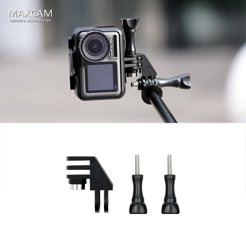 MAXCAM适用大疆灵眸狗gopro121109运动相机OSMO ACTION口袋云台POCKET 2横拍转换竖拍转接头支架配件insta360