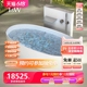 特拉维尔按摩浴缸家用独立式人造石智能恒温加热冲浪汽泡水疗浴池