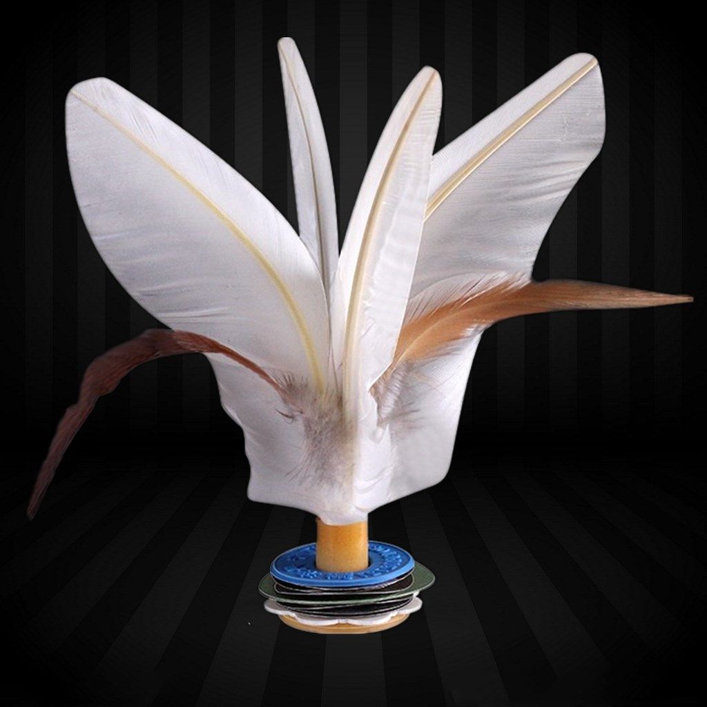 鹅毛白色毽子成人健身毽球运动鸡毛儿童比赛小学生大毽子耐踢牛津