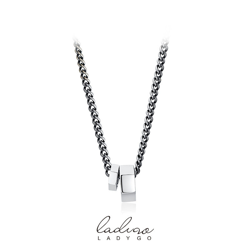 ladygo纯银项链女轻奢小众设计感颈链冷淡风简约网红锁骨链饰品
