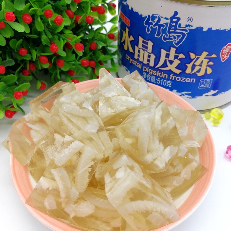 皮冻水晶猪皮罐头x2猪皮胶原蛋白即食凉菜灌汤包肉冻无胶猪肉皮