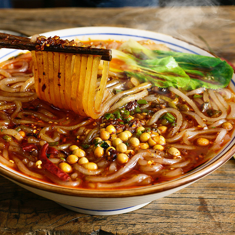 面厨娘重庆酸辣粉1人份手工红薯粗粉苕粉方便速食285g带调料包