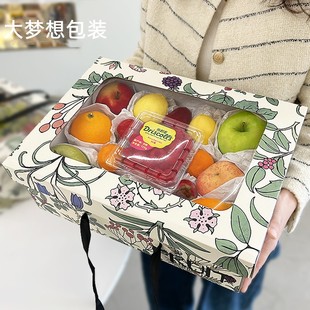 透明开窗水果礼品盒6-8斤新年过年零食水果混合干果礼盒过年送礼