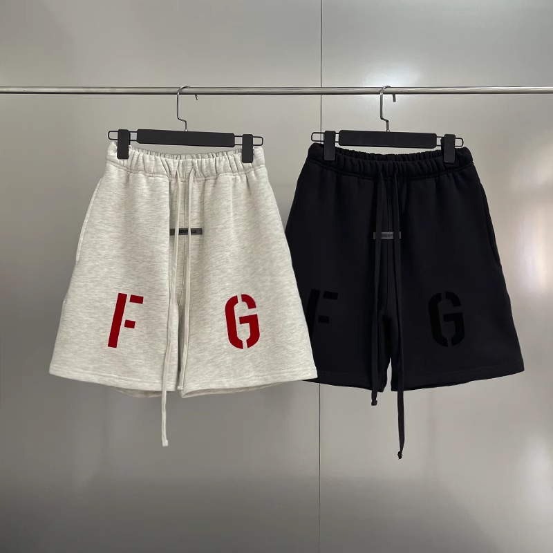 FEAR OF GOD FOG第七季主线FG植绒印花高街潮牌欧美港风短裤男女