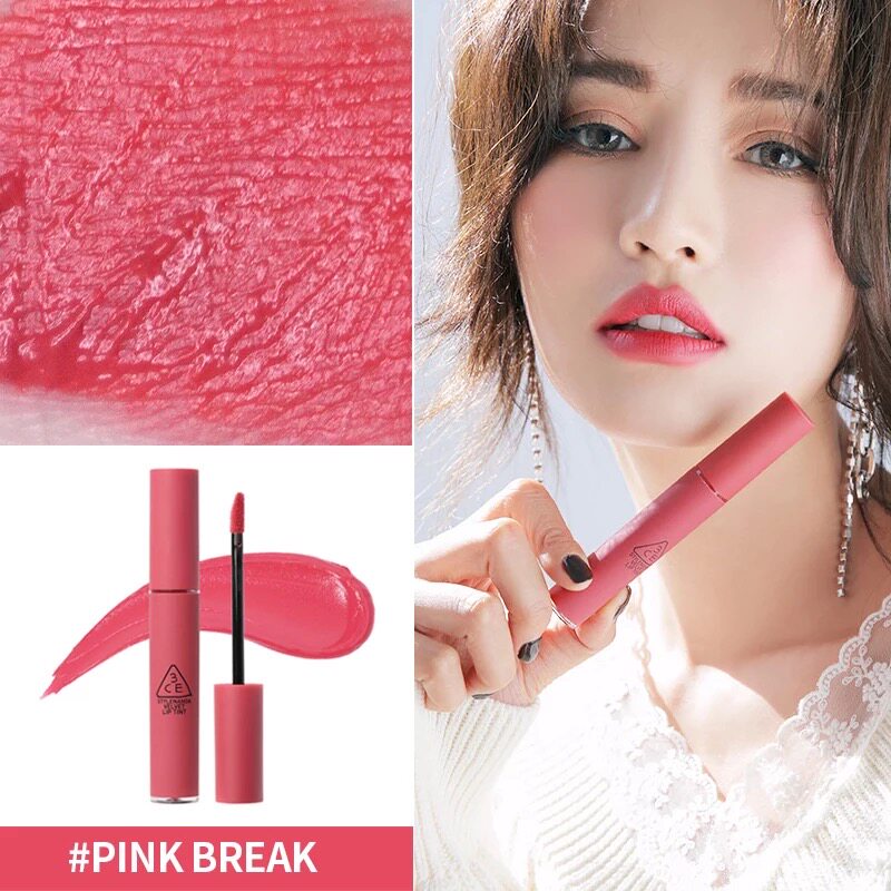 新款韩国3ce雾面唇釉taupe口红唇彩唇蜜唇釉big大脸家