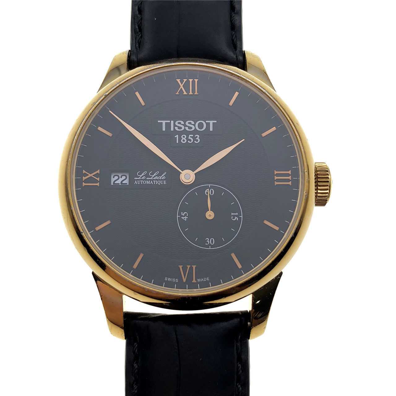 0新]天梭力洛克系列日历自动男表t006.428.36.058.00