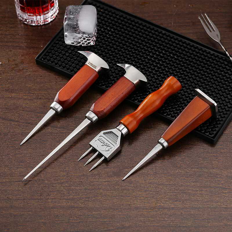 狮晟三叉冰锥酒吧用品凿冰破冰锤碎冰冰钎子调酒凿冰器冰球凿包邮