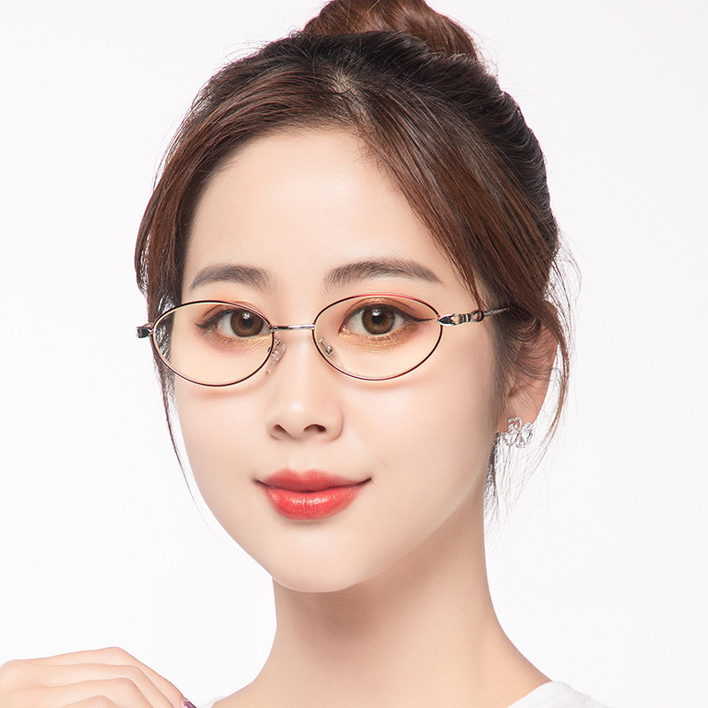 进口防蓝光老花镜女时尚超轻高清舒适老人老光眼镜优雅正品显年轻