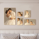 定制婚纱照相框挂墙全家福照片组合制作结婚照打印水晶大相片冲印