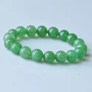 东陵石绿色手链图片