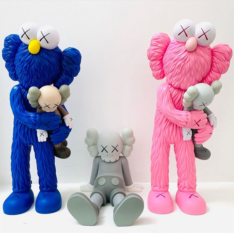 mand kaws take芝麻街拥抱原型公仔手办模型潮流桌面摆件玩偶玩具