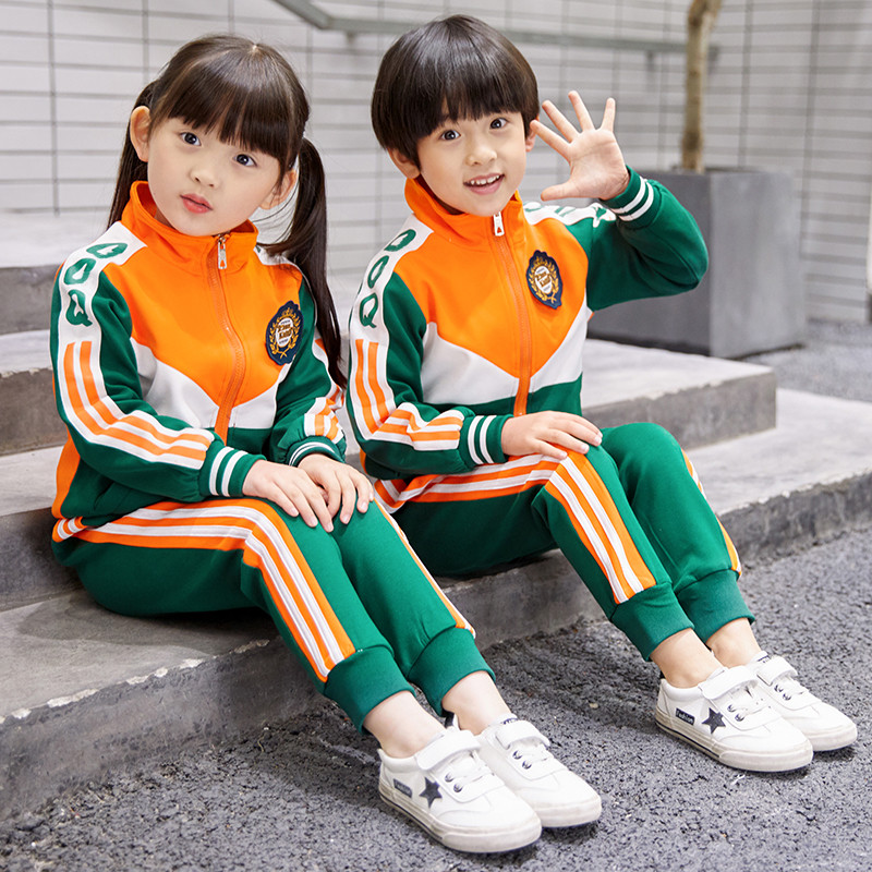 儿童校服套装小学生班服秋季幼儿园园服春秋装款一年级运动三件套