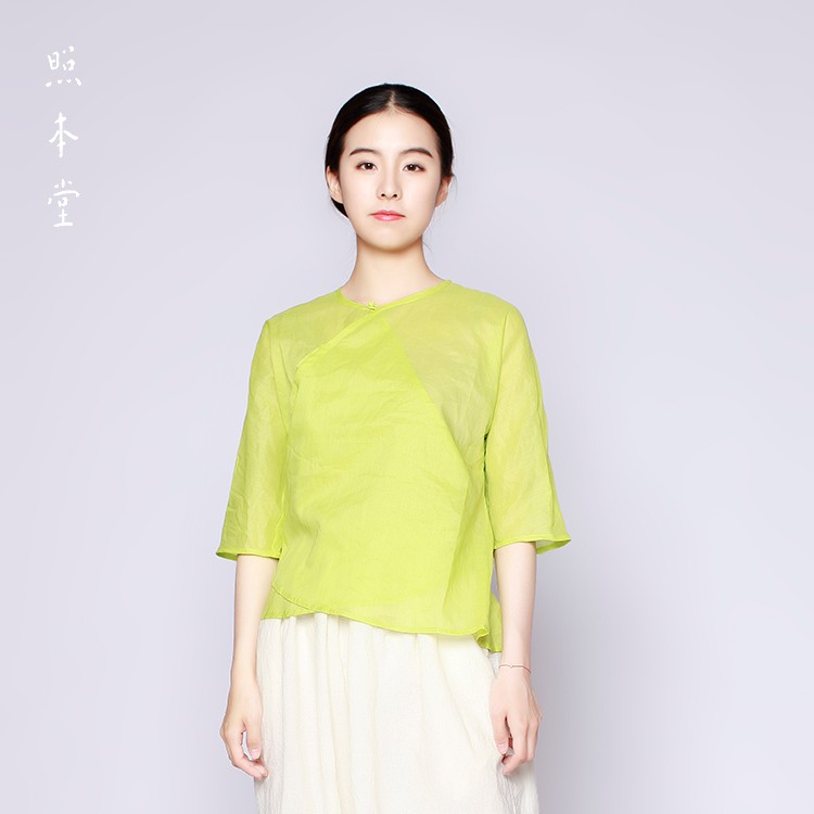 照本堂 | 棉麻布衣茶服中式传统风尚斜襟花边裙上衣W1735|msdalam kategori Butik wanita / wanita, pakaian/pakaian kebangsaan/peringkat pakaian, pakaian/pakaian Cina, jaket - dari Buy2taobao.com untuk memberikan perkhidmatan ejen Taobao profesional membeli