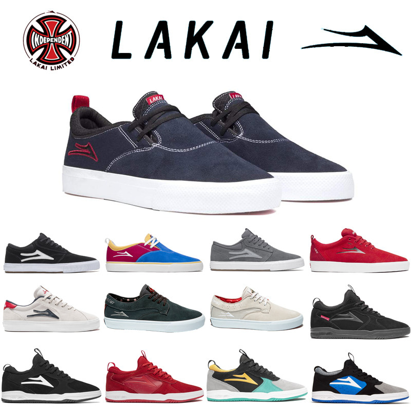正品莱卡lakai专业滑板鞋男女耐磨翻毛皮休闲indy联名baker合作款