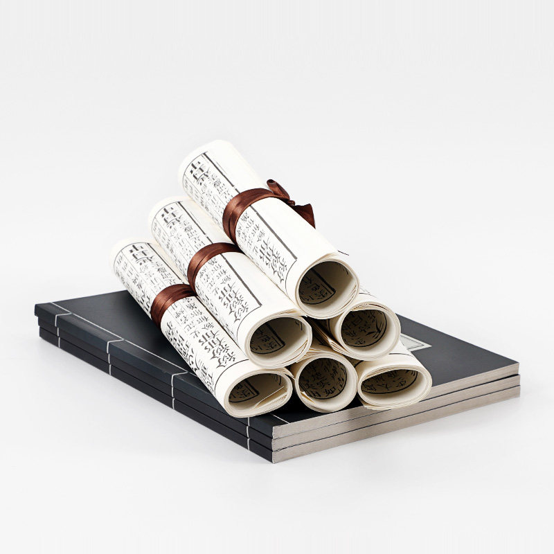 假书摆件新中式仿古线装书本书画券轴仿真书道具书柜样板间装饰品