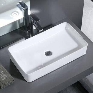 台上盆防溅水洗衣机单盆欧美风洗手间人洗脸盆台面单买浴室单个