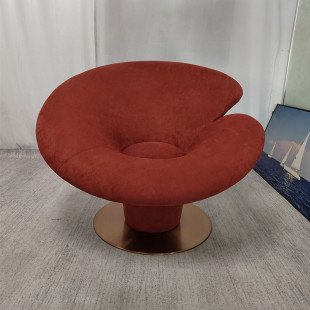 新款意大利设计师玻璃钢休闲椅艺术马蹄莲花座椅创意轻奢懒人灵芝