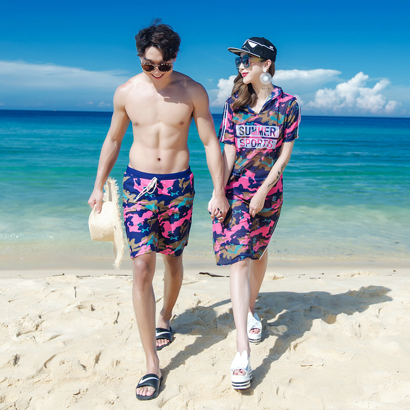 情侣泳衣女温泉保守长裙式遮腿长款遮肚性感显瘦海边三件套情侣装|msdalam kategori sukan/Yoga/kecergasan/bekalan peminat, berenang, pencinta pakaian mandi - dari Buy2taobao.com untuk memberikan perkhidmatan ejen Taobao profesional membeli
