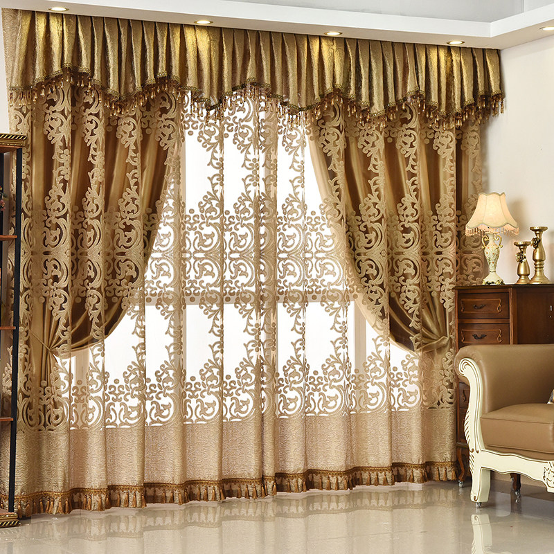 客厅豪华欧式窗帘