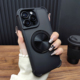 适用苹果16ProMax手机壳iPhone15合金镜头膜14Plus旋转支架13磁吸充电12磨砂防摔硅胶11大孔保护套简约C33