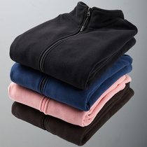 Women's fleece sweater men's cardigan