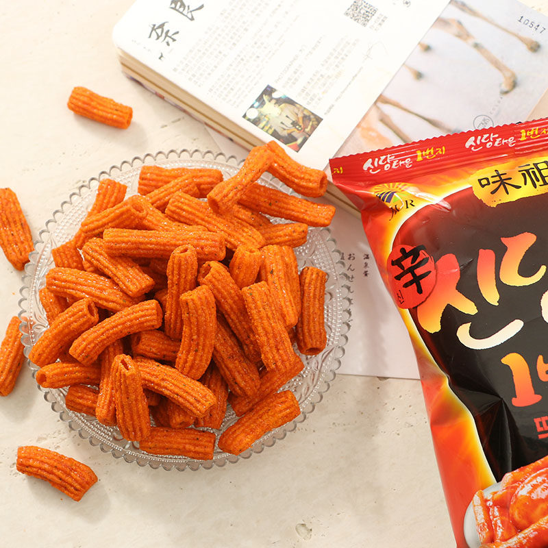 韩国辣条进口零食品九日牌味祖辛辣炒年糕条100g110g香脆甜辣