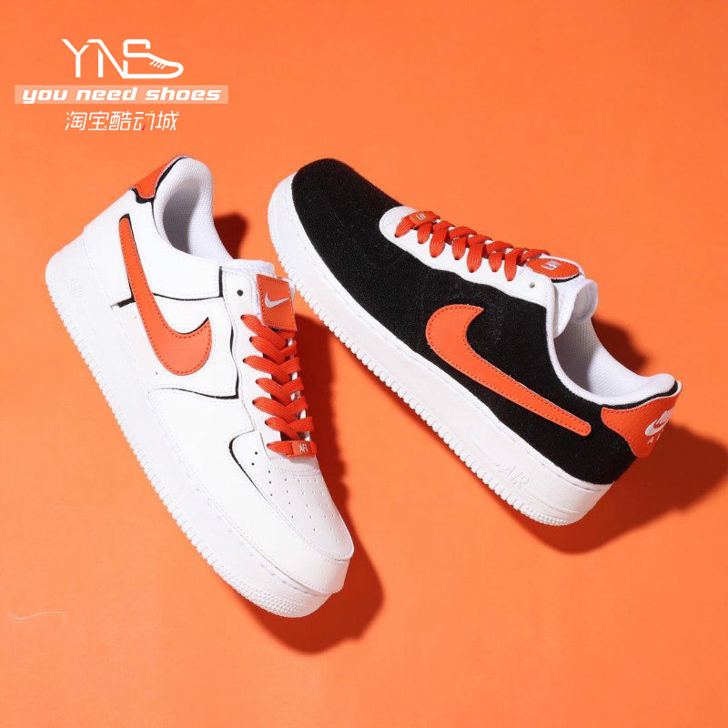 油腻叔 nike air force1 af1白橙拆卸板鞋魔术贴低帮男cz5093-100