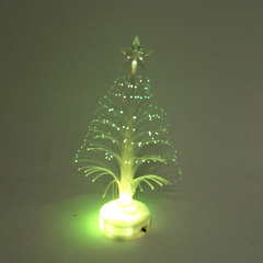 圣诞树装饰用品10cm亚克力七彩闪光LED霓虹渐变灯饰桌面布置摆件