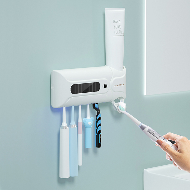 intelligence UV toothbrush Sterilizer sterilization Electric Shelf Wall hanging Free punch TOILET Fourin the Personal Care/Health/Massage equipment , Toothbrush Sterilizer category - from Buy2taobao.com to provide professional Taobao agent buy service