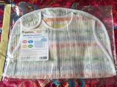 日本代购Hoppetta彩虹蘑菇四层纱布婴儿睡袋儿童防踢被大号