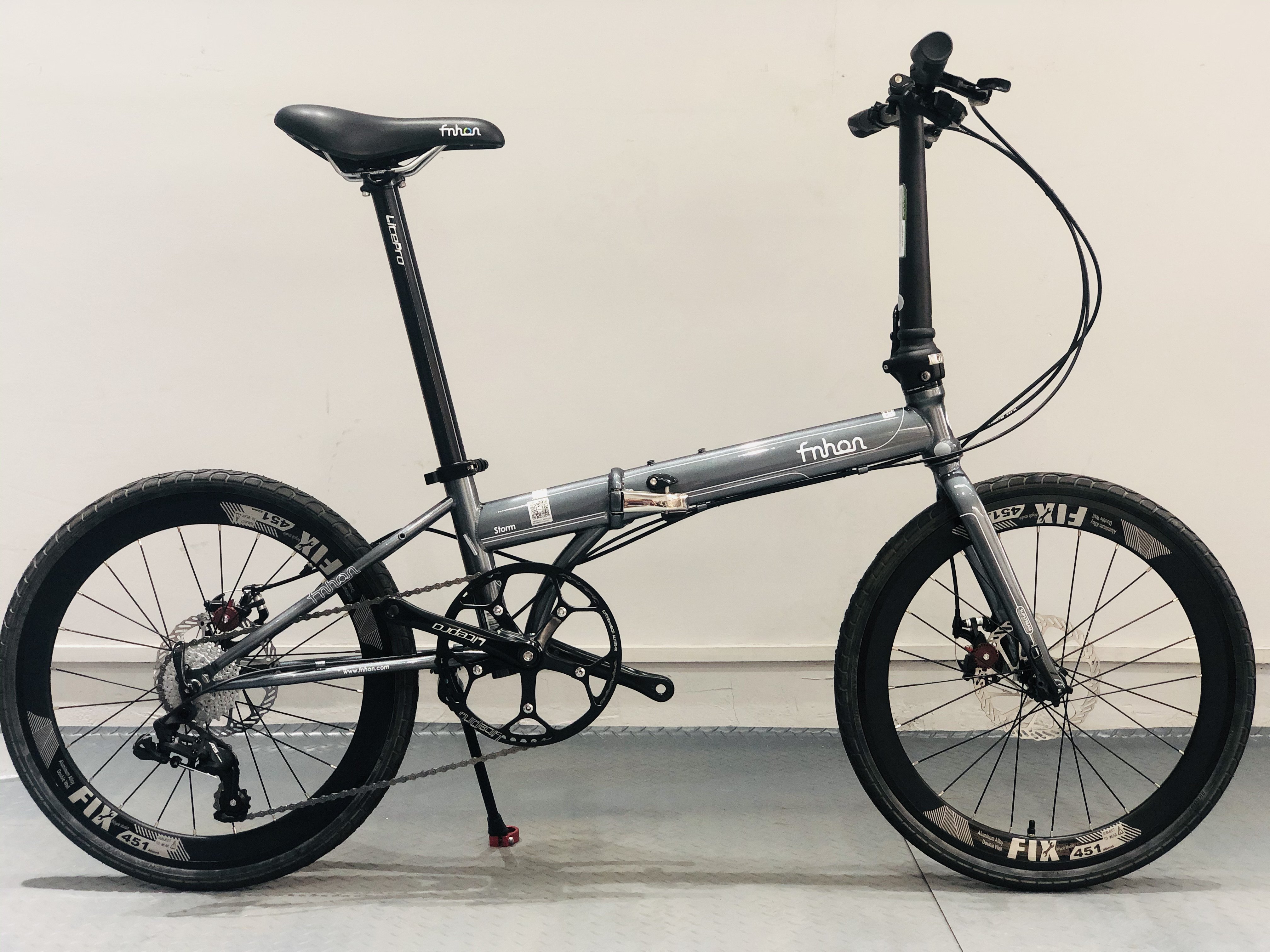 fnhon风行折叠自行车20英寸9速变速碟刹男女钢架通勤22英寸