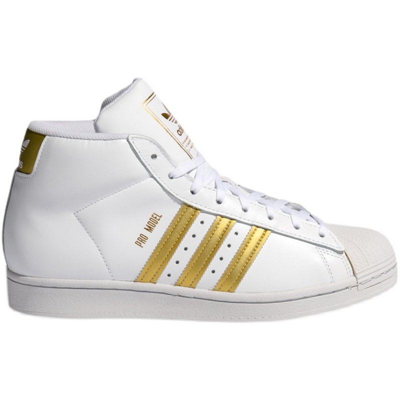 adidas阿迪达斯三叶草男女鞋pro model高帮贝壳头休闲板鞋fw3110