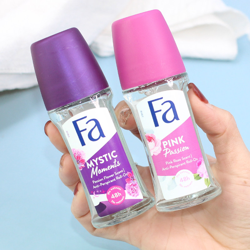德国fa花牌止汗走珠露50ml香体滚珠花香男女士腋下活力清新除狐臭