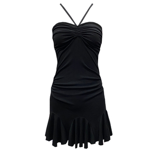 Fashion fishtail dress with neckline and bra