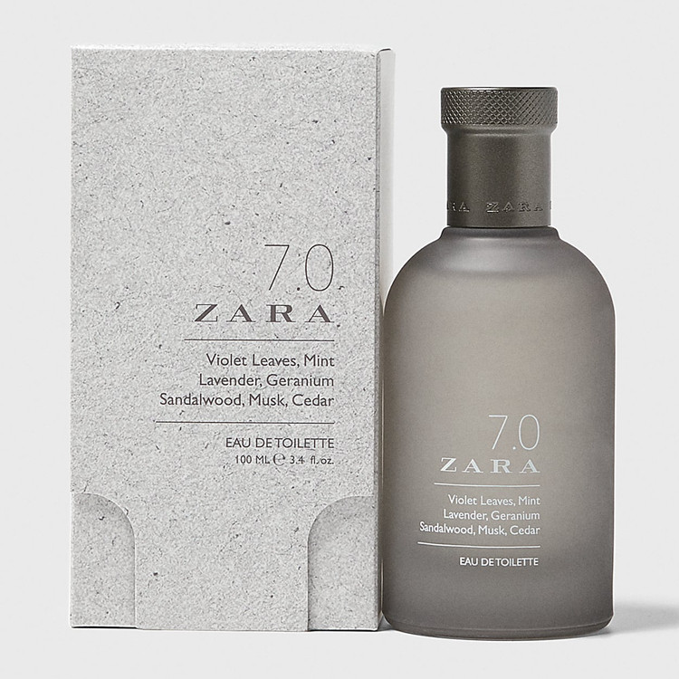 7.0 zara eau de toilette飒拉七号男士淡香水100ml