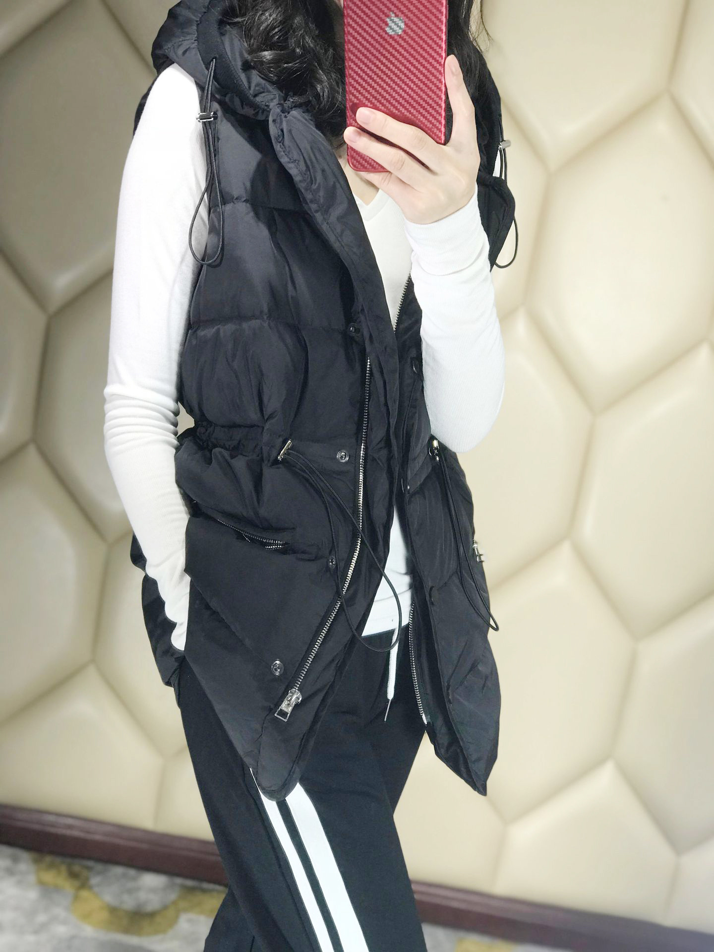 19冬季新品 冬日的温暖 加厚保暖 抽绳收腰面包服连帽羽绒马甲|msdalam kategori Butik wanita / wanita, Down - dari Buy2taobao.com untuk memberikan perkhidmatan ejen Taobao profesional membeli