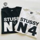 正品 Stussy 23SS No.4 Tee 字母 数字4 短袖T恤