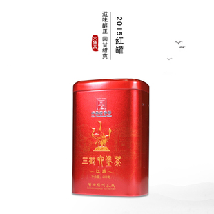 官方授权店广西梧州茶厂三鹤六堡茶2015年陈化红罐200g罐装