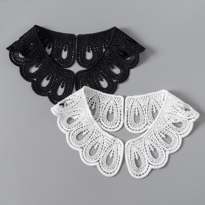 diy手工假领子女镂空蕾丝领女装领口花边辅料韩版百搭装饰领布贴
