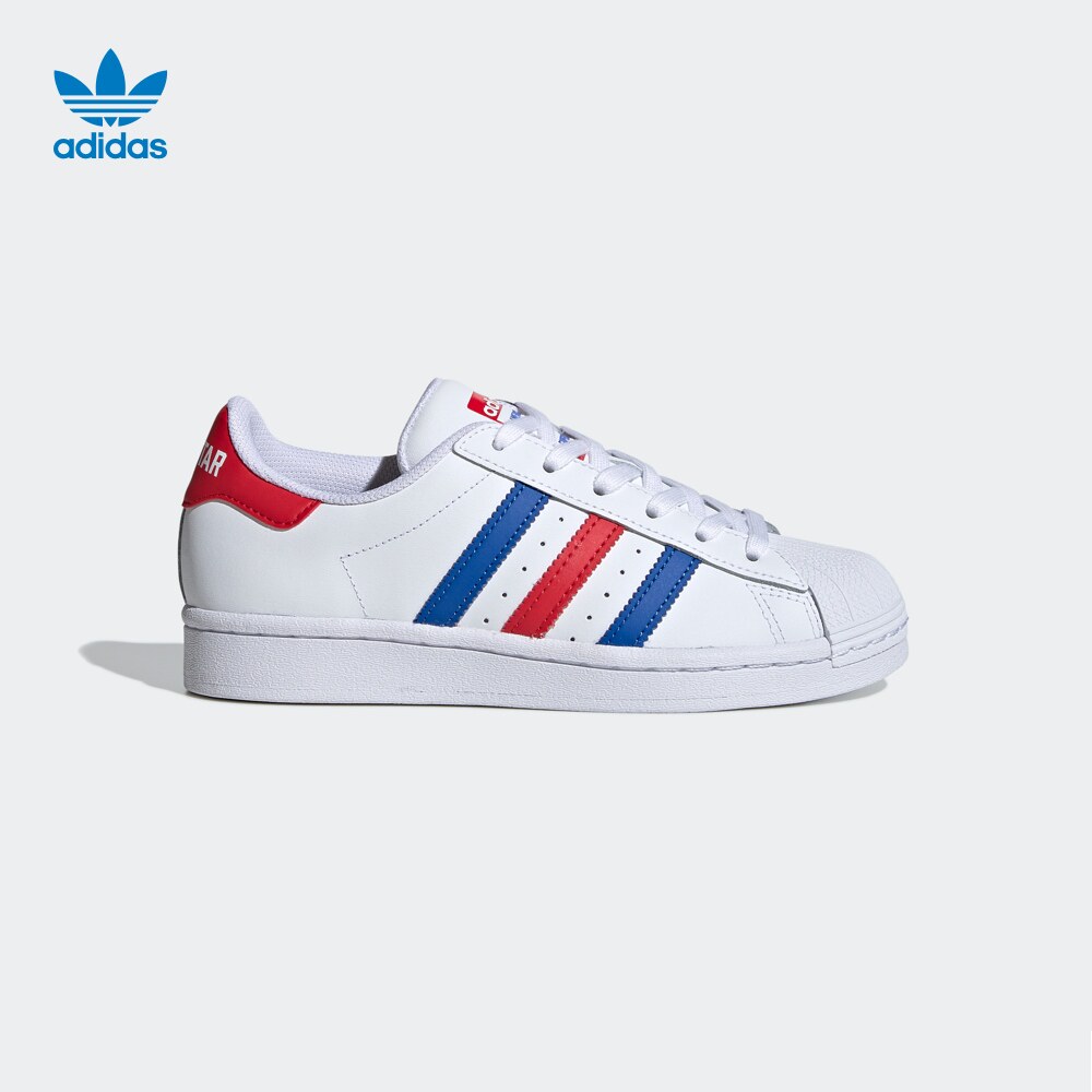 adidas阿迪达斯三叶草superstar男女大童经典贝壳头板鞋小白鞋