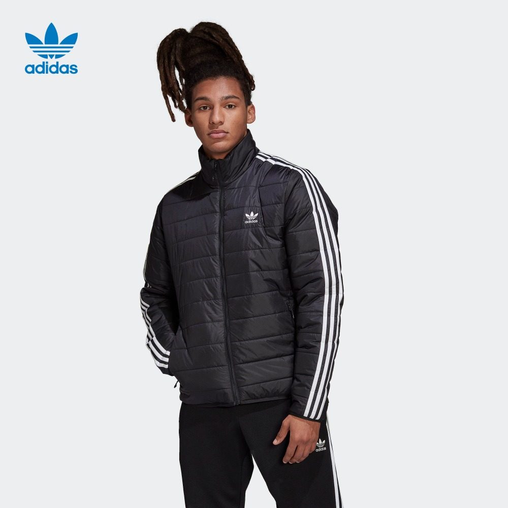 adidas阿迪达斯官方三叶草男冬季运动保暖薄款蓬松棉服外套hl9212