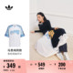 复古篮球风宽松运动短袖开衫男女夏季adidas阿迪达斯官方三叶草