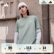 情侣款休闲简约纯棉圆领短袖T恤男女夏季adidas阿迪达斯轻运动
