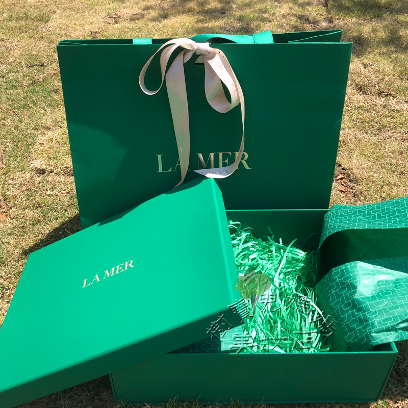 la mer海蓝之谜专柜包装袋手提袋精华眼霜面霜套装礼品空礼盒纸袋