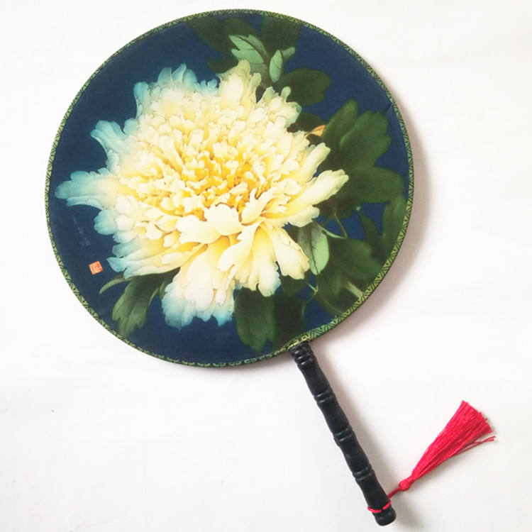 circular fan Gongshan classical dance Luoyang Peony Fan Chinese style Blue and white porcelain children photograph giftin the Home Daily , Fan/Mini Fan/Fitting/Ice pad/Ice stickers , Fan category - from Buy2taobao.com to provide professional Taobao agent buy service