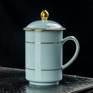 大容量景德镇陶瓷茶杯图片