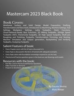 [预订]Mastercam 2023 Black Book: 3rd Edition 9781774590751